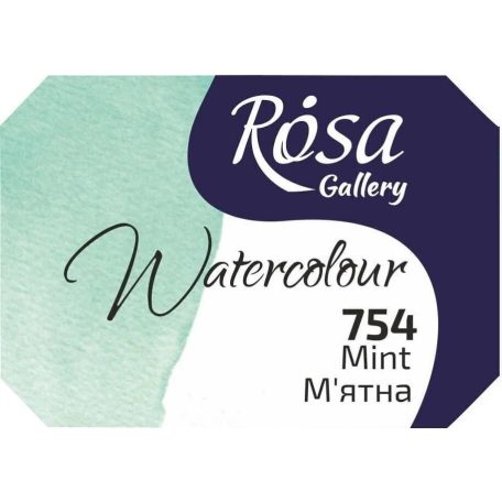 Rósa Gallery akvarell festék - egész szilke 2,5 ml - Menta 754