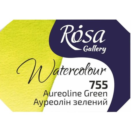 Rósa Gallery akvarell festék - egész szilke 2,5 ml - Aranyos zöld 755