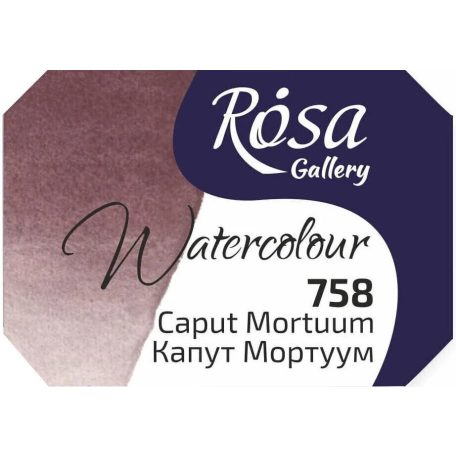 Rósa Gallery akvarell festék - egész szilke 2,5 ml - Caput Mortuum 758