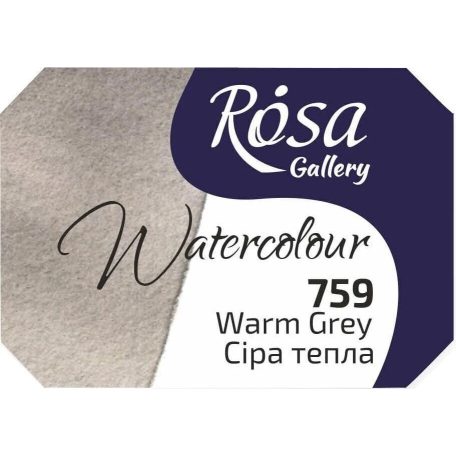 Rósa Gallery akvarell festék - egész szilke 2,5 ml - Melegszürke 759