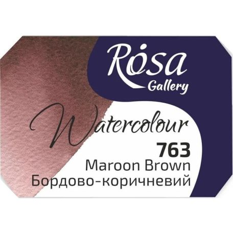 Rósa Gallery akvarell festék - egész szilke 2,5 ml - Bordós Barna 763
