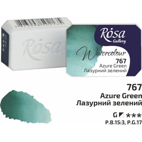 Rósa Gallery akvarell festék - egész szilke 2,5 ml - Tengerzöld 767