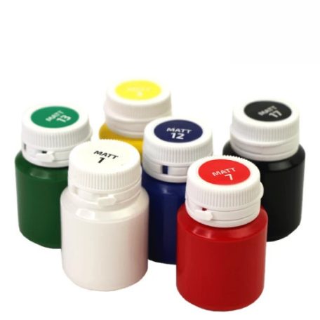 Akrilfesték dekorkészlet, Alapszínek - Rósa Talent - 6 x 20 ml tégelyes - kartondobozban