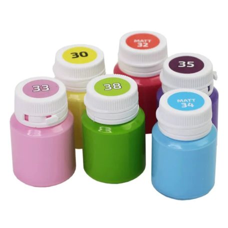 Akrilfesték dekorkészlet, Matt - Rósa Talent Pasztell alapszínek - 6 x 20 ml tégelyes - kartondoboz