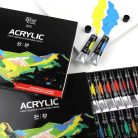 Akrilfesték készlet - Rósa Gallery - 24 x 20 ml tubusos - kartondobozban