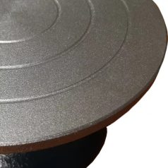   18 cm-es szobrász korong, nagy teherbírású fémszerkezetű forgótányér golyóscsapágyakkal agyagozáshoz és egyéb hobbitechnikákhoz