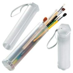   Ecsettartó henger, csavaros, teleszkópos, áttetsző műanyag - 25 - 50 cm
