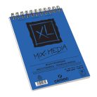 CANSON XL MIX MEDIA fehér rajztömb spirálkötött, mikroperforált 300g/m2 15 ív A5