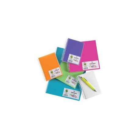 CANSON spirálkötött rajz- jegyzettömb, Világoskék polipropylén fedő, finom szemcsés 120g/m2 50 ív 18,5 x 18,5 cm 