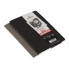 CANSON ArtBooks Inspiration vázlatfüzet, 30 ív,   A5 borító: fekete/sötétszürke