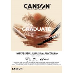CANSON okker MIX MEDIA-tömb, ragasztott 220g/m2 30 ív A4