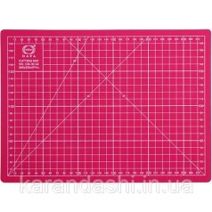   Vágóalátét - öngyógyuló vágólap, centiméteres beosztással, Magenta színű - DAFA - A3-as méret, 45x30 cm, 3 mm vastag