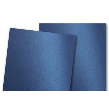Metálfényű papír - Sötétkék színű metál csillogású papír 110gr, - Egyoldalas, A4 - DeepBlue