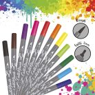 Calli.Brush Pens Double Tip 11 - Kétvégű marker készlet, 11 db-os