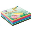 Origami papír, 10 színű vegyes színes hajtogató készlet, 10x10 cm, 500 lapos, gazdaságos kiszerelés