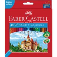 Színes ceruza készlet, Faber-Castell, 48 színű színesceruza készlet