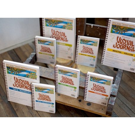 Mixed Media tömb - Strathmore 500 Visual Journal - Fehér, 190 gr, 34 lapos, 14x20 cm, spirálkötéses