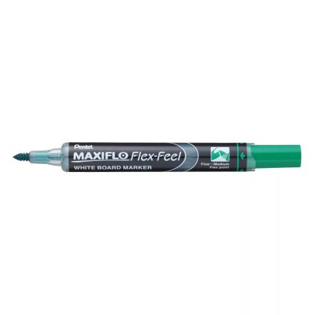 Pentel Maxiflo Flex Feel hajlékonyhegyű táblamarker 1-5 mm, zöld 