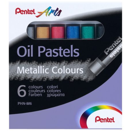 Pentel metál olajpasztell kréta 6 db