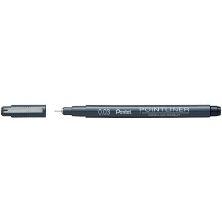 Pentel Pointliner tűfilc 0,3 mm - fekete