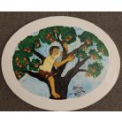 Keretre feszített festővászon, ovális - 20x30 cm