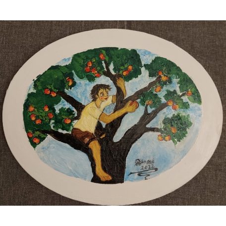 Keretre feszített festővászon, ovális - 20x30 cm