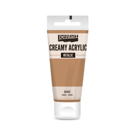 Pentart Krémes akrilfesték metál 60 ml Bronze