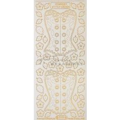 Fűző, virág, levél, átlátszó Peel-Off