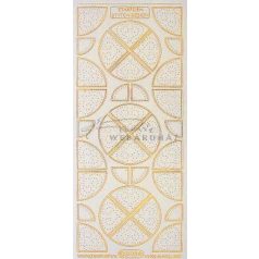 Ezüst Félköríves, szív minta, átlátszó Peel-Off