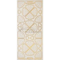 Szirom, Szív motívum, átlátszó Peel-Off