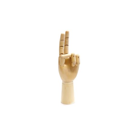 Modell kéz fából - bal kéz, kb 30 cm magas