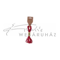 Bőrszíj, 3mmx5mm, 5,méter hosszú - Piros