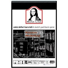 Vázlattömb A4 *FEKETE* - 40lap - 150gr