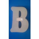 Dekor betűk és számok fából, 3D felirat - Nagyméretű natur fa szám és betű - 20-25-30cm, natúr