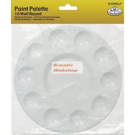 Paletta - fehér kör paletta, csomagolással - 17x23cm