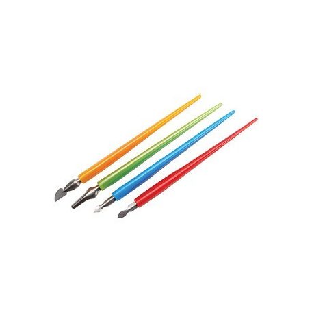 Kreatív hobby - Karctű, karc szerszám készlet - 4 db-os