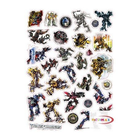 Kicsi karton Transformers matricák