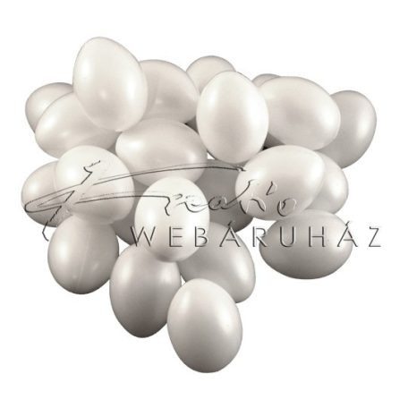 Műanyag tojás, fehér: Méret: 4,5cm, 6cm, 7cm, 8cm, 10cm, 12cm,
