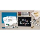 Ecsetfilc, Rosegold metál - vonalvastagság: 1-5 mm