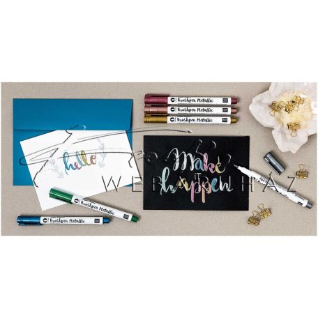 Ecsetfilc, Rosegold metál - vonalvastagság: 1-5 mm