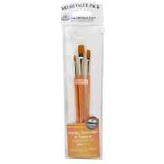 Kreatív hobby - Ecsetkészlet - Gold taklon- 2, 6, 10