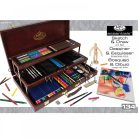 Óriás rajzoló művészkészlet 3 szintes művészdobozban - Royal - 134 részes készlet 56x35x11cm