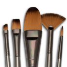 Művészecset készlet ZEN5 vegyes ecsetkészlet nagy macskanyelv típusú ecsettel