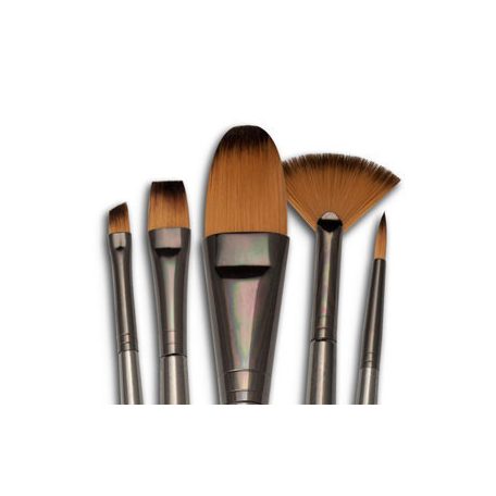 Művészecset készlet ZEN5 vegyes ecsetkészlet nagy macskanyelv típusú ecsettel