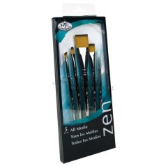 Művészecset készlet ZEN 5 vegyes ecsetkészlet - Elmosó ecsetek válogatás
