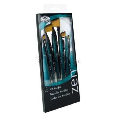 Művészecset készlet ZEN 5 ecsetkészlet - Ferdére vágott ecsetek