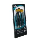 Művészecset készlet ZEN 5 összemosó ecsetkészlet macskanyelv típusú ecsettel