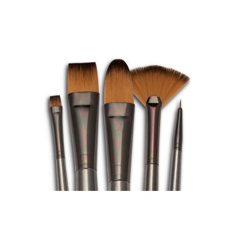 Művészecset készlet ZEN 5 összemosó ecsetkészlet macskanyelv típusú ecsettel