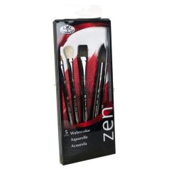 Művészecset készlet ZEN Akvarell vegyes ecsetkészlet - Kerek ecsetek