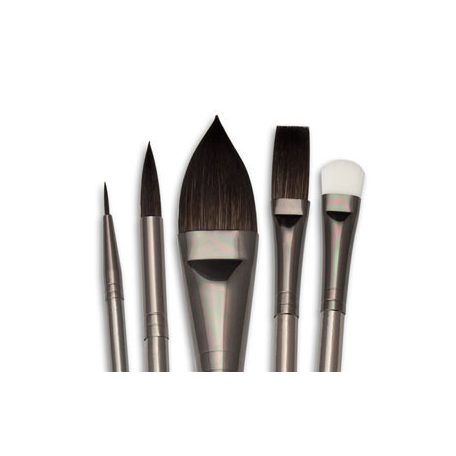 Művészecset készlet ZEN Akvarell vegyes ecsetkészlet válogatás hegyes ovális ecsettel - Cipzáras